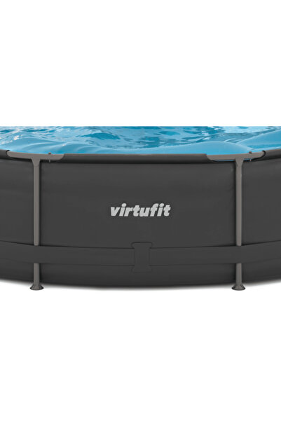 VirtuFit Piscină rotundă cu diametrul de 305 cm, cu sistem de filtrare și cadru metalic