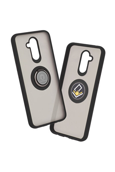 Optim Solution Husa cu bumper TPU pentru Huawei Mate 20 Lite, Inel Glinth, Su...