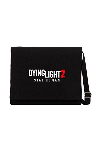 CrowsGate Τσάντα Messenger από μαύρο καμβά με λογότυπο Dying Light