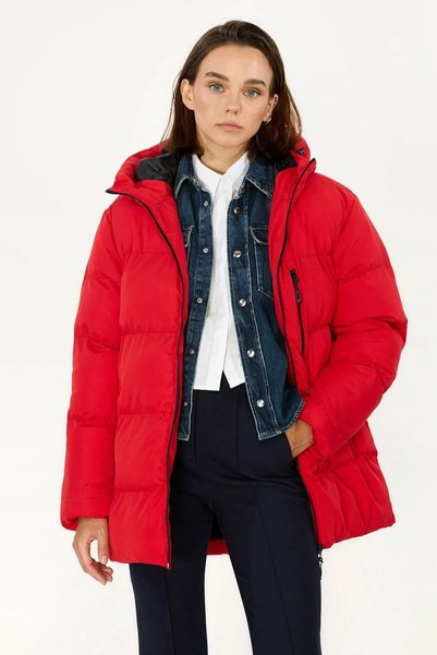 D1fference Women's Winter Puffer Coat Warm Padding Thick Lining Water Repellent Windproof Hooded Sports Coat