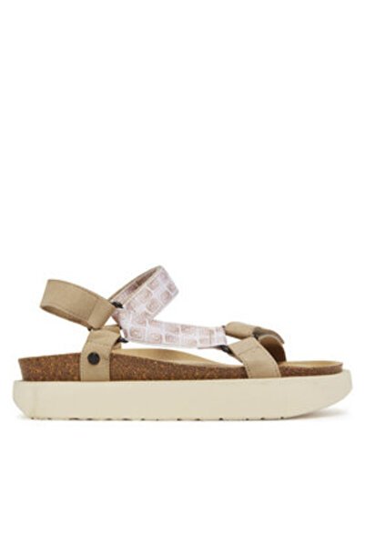 Genuins Γυναικεία Σανδάλια μπεζ GENUINS-G106353 CHAMPAGNE