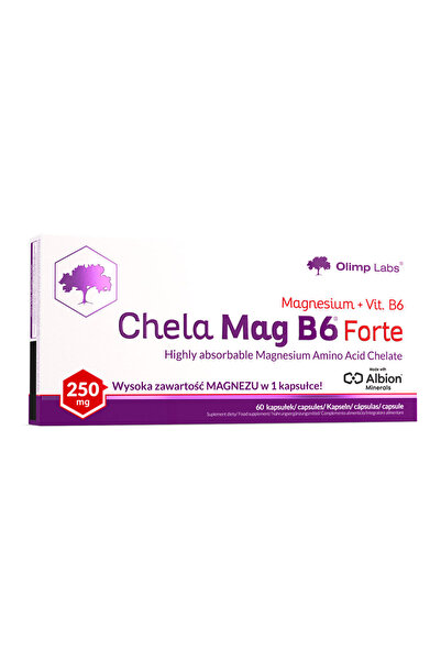 OLIMP SPORT NUTRITION أوليمب شيلا ماج بي 6 فورت، 60 كبسولة، 250 مجم