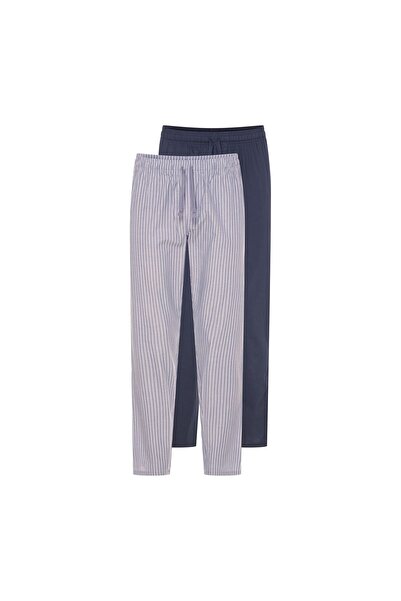 Henderson Men's Pajama Pants 2-Pack Homewear Trousers Relaxed Fit 100% Cotton | Omen