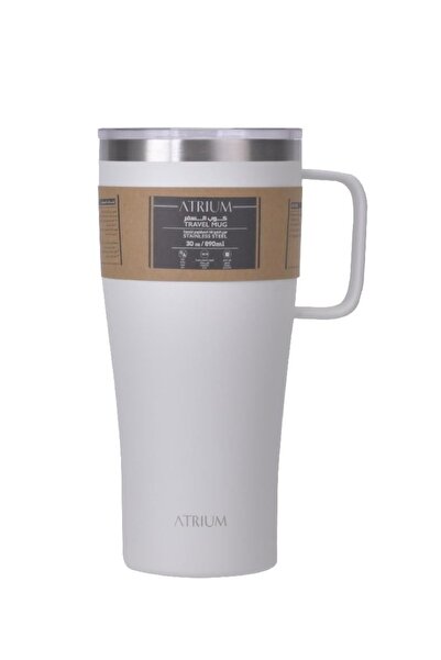 Atrium كوب معزول بمقبض بارد وساخن 900.00 مل ( 1.58 قرش ) أبيض