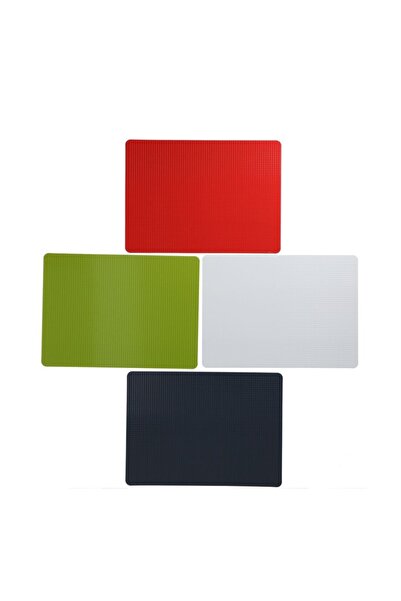 Dexas مجموعة ألواح تقطيع حصيرة شديدة التحمل مكونة من 4 قطع بألوان متنوعة مقاس 8 × 11 بوصة