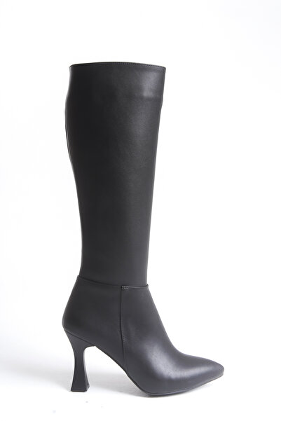 MARSEDO Dámské boty se špičatou špičkou na zip na tenkém podpatku pro každodenní nošení Zera Black