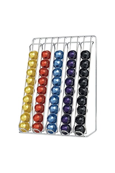 Bien Servi Nespresso 45 Capsule Tabletop Holder in Silver