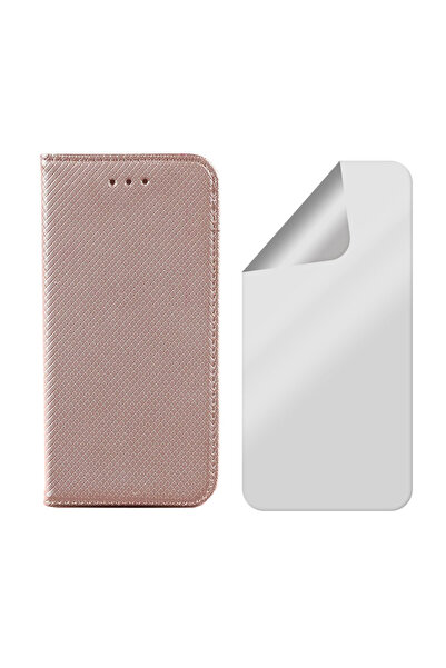 Optim Solution Set Husa Flip si Folie Silicon pentru Huawei P8 Lite 2017 / P9...