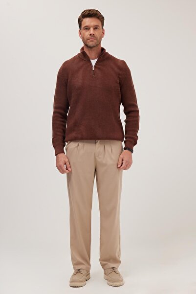 Tudors Erkek Regular Fit Klasik Kesim Normal Bel Geniş Paça Taş Pantolon