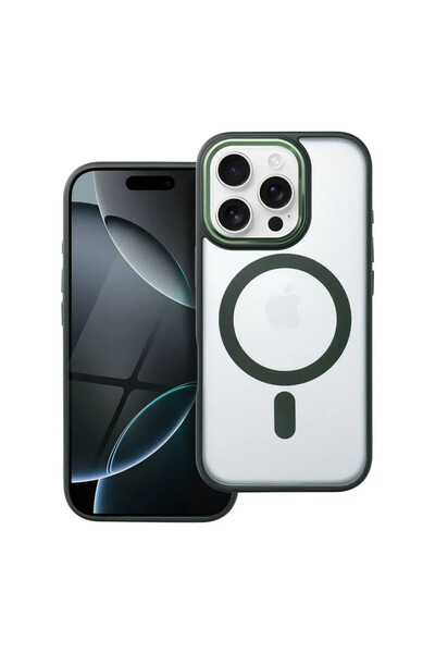 Optim Solution Husa de Protectie MatteMag pentru Apple iPhone 16 Pro, ProCore Tech, Verde