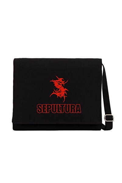 CrowsGate Sepultura crno platno Poštarska torba