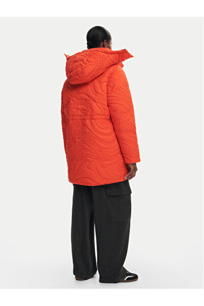 Desigual Winter Jacket Aarhus 24 WWEWAC Orange Regular Fit