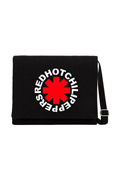 CrowsGate Geantă Messenger din pânză neagră Symbol Red Hot Chili Peppers