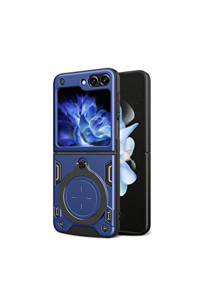 Optim Solution Husa SurveilProRingpentru Samsung Galaxy Z Flip6 / Flip 6, Inel Rotativ, Albastru