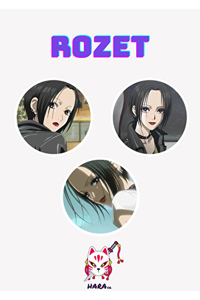 Hara Company Nana Animesi Nana Osaki Anime Rozet Seti 3’lü