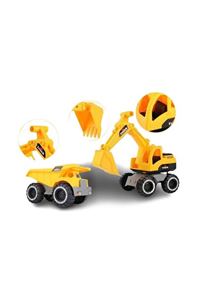 Generic مجموعة سيارات هندسة بناء المدينة مكونة من قطعتين