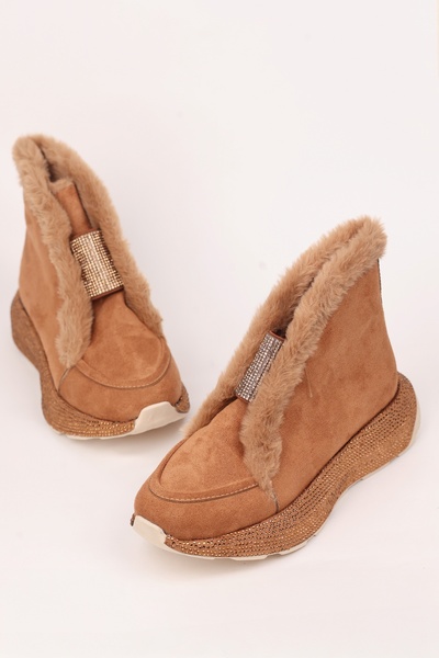 Madam Tarz LJN-150 Kürklü Taşlı Bot