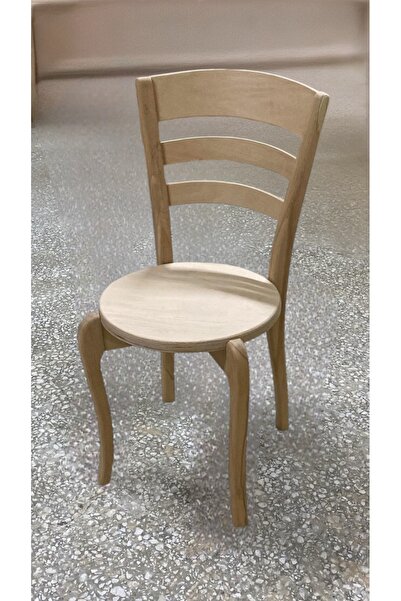 Ert ahşap Rupon Cilasız Çıtalı Ahşap Sandalye