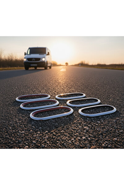 Genel Markalar “Mercedes Sprinter W906 Yan Reflektör Çerçevesi 6 Parça Krom Paslanmaz Çelik”