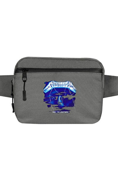 CrowsGate Geantă de talie Metallica Ride The Light Culoare gri