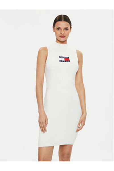 Tommy Jeans Women's Knitted dress DW0DW18607 Beige