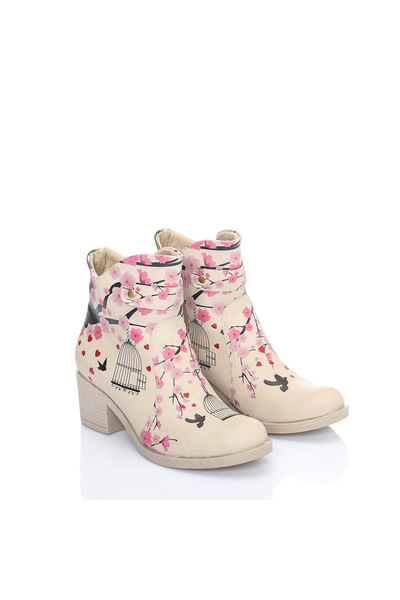 Cotto Shoes Πολύχρωμες Γυναικείες Μπότες