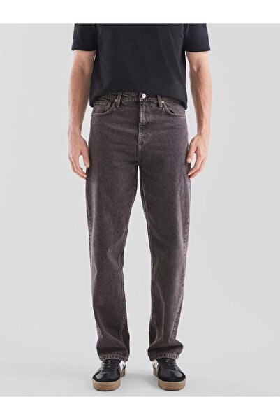 QS by s.Oliver Q/S by s.Oliver Men's Jeans, Loose Fit, Mid Waist, Straight Cut, Dark Grey