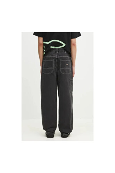 Dickies Men's black madison baggy fit denim trousers