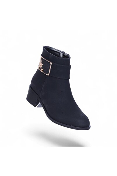 Scarletta حذاء S14 نوبوك أسود بكعب 5 سم للنساء