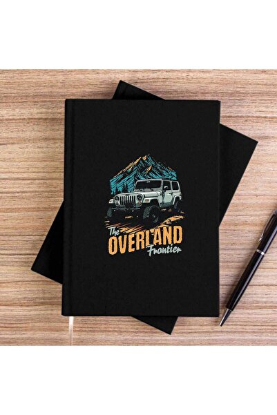 CrowsGate Overland Black Unlined Canvas Notebook