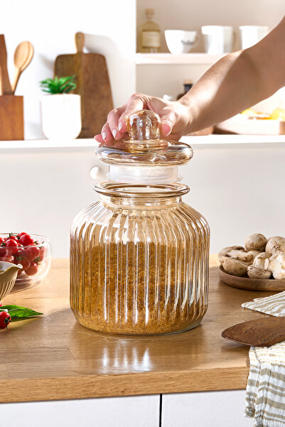 Karaca Binora Kapaklı Cam Kavanoz 3000 ml