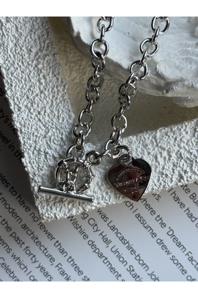 Rossetto Atelier قلادة تيف أمور الفضية