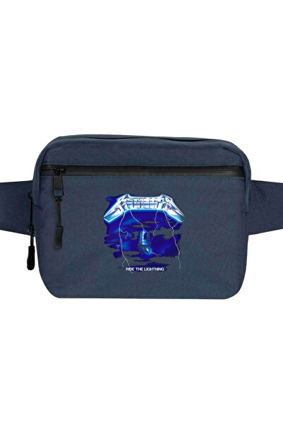 CrowsGate Geantă de talie Metallica Ride The Light Culoare bleumarin