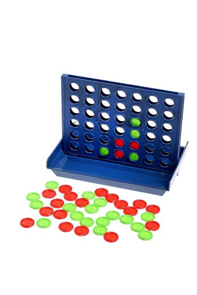 Generic لعبة الطاولة البلاستيكية المكونة من 4 قطع في صف واحد للحفلات للأطفال