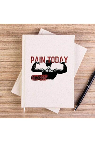 CrowsGate Paın Today Cream Unlined Canvas Notebook