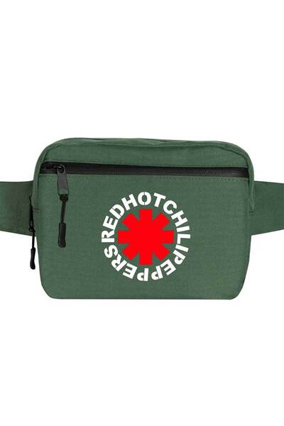 CrowsGate Geantă de talie Symbol Red Hot Chili Peppers Culoare verde
