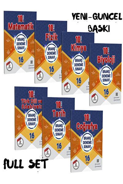 ÖZDEBİR YAYINEVİ 10.Sınıf Tüm Dersler Branş Deneme Seti Güncel Yeni Baskı