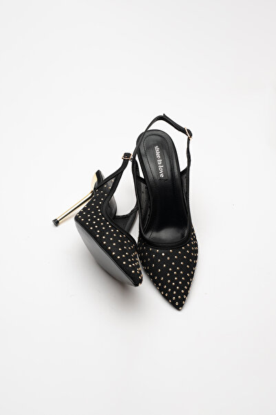 Sister in Love Nilda Stone Detailed Heeled Shoes