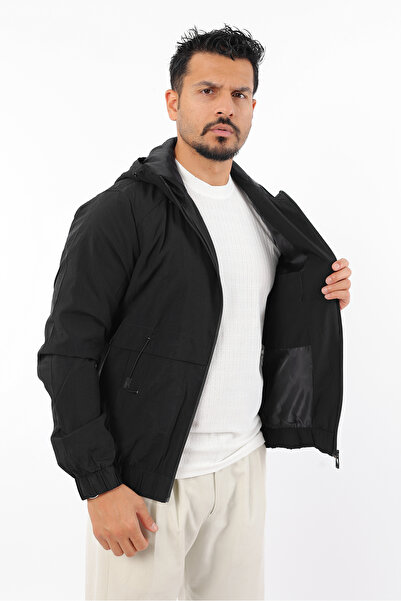 Rodrigo Men's Sports Seasonal Lined Hooded Waterproof Windproof Raincoat