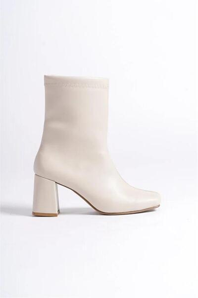 MODVALU حذاء بكعب نسائي أسود ذو مقدمة حادة