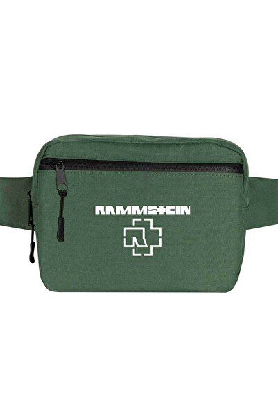 CrowsGate Geantă Rammstein Logo 2 Culoare Verde