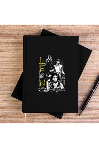 CrowsGate Leon Black Unlined Canvas Notebook