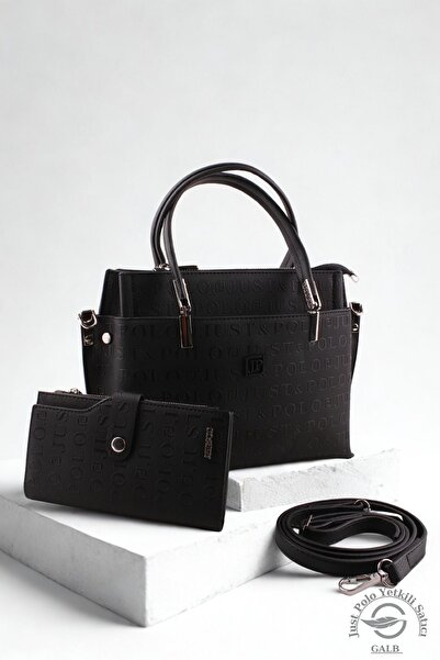 Just Polo 5 Bölmeli Orta Boy Ayarlanabilir İnce Deri Askılı Kadın Omuz Çantas...