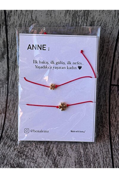 Ben Aleina Yonca Anne Kız Bilekliği
