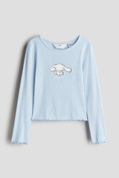 H&M Baskı Motifli ve Pamuklu Üst