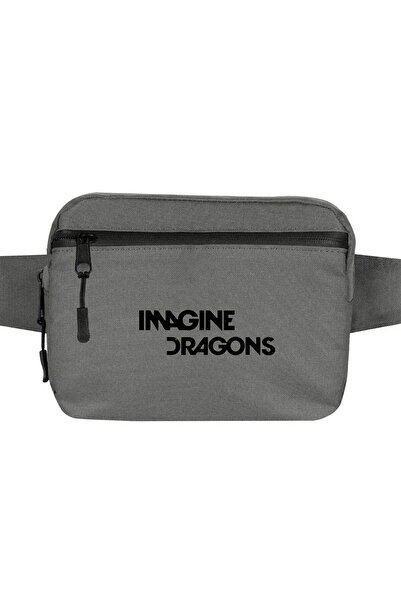 CrowsGate Geantă Imagine Dragons Logo Culoare Gri