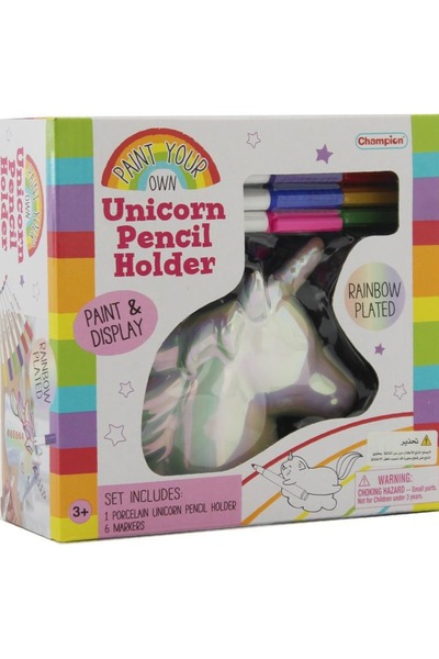 Champion مجموعة أنشطة تعلم الفنون والحرف اليدوية الخاصة بحامل أقلام يونيكورن من شامبيون