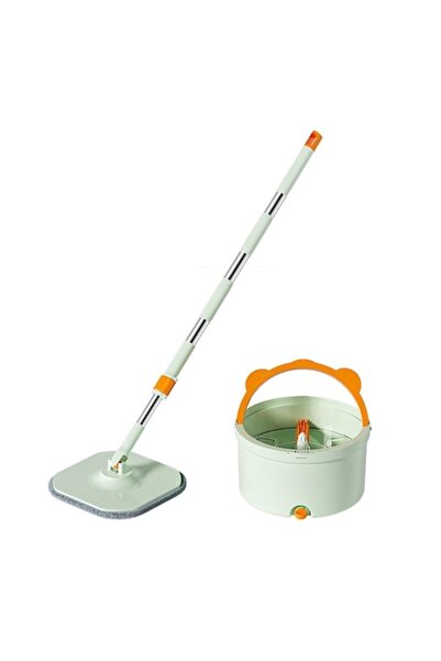 FoTehniq Set mop rotativ Mop Micul cu găleată cu două compartimente și 2 lave...