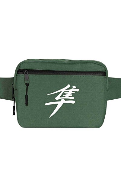 CrowsGate Geantă Hayabusa cu logo alb, culoare verde
