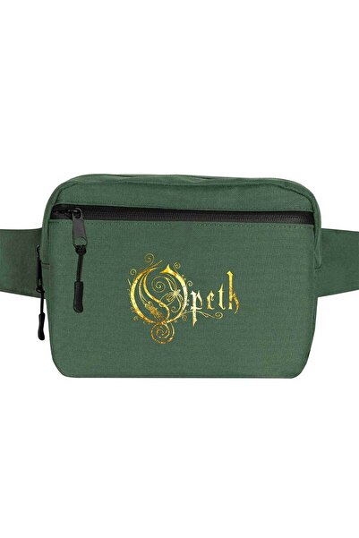 CrowsGate Geantă clasică cu logo Opeth, culoare verde